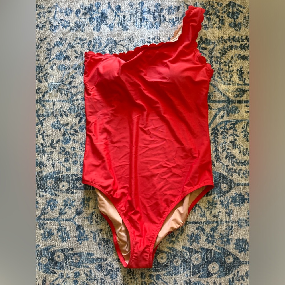 J Crew Scalloped Swimsuit NWT XL